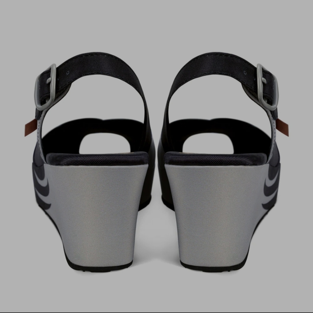 Hot Chocolate Design Black Birds Sandal - Picture 5 of 16